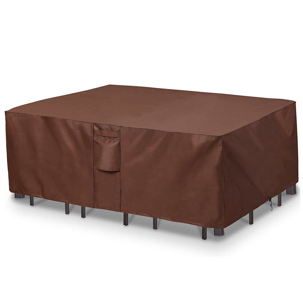 Outdoor Furniture Lowes - 屋外用防水ガーデンファニチャーカバー,茶色の420dガーデンファニチャーカバー,防風,uv保護,ソファテーブルチェア用