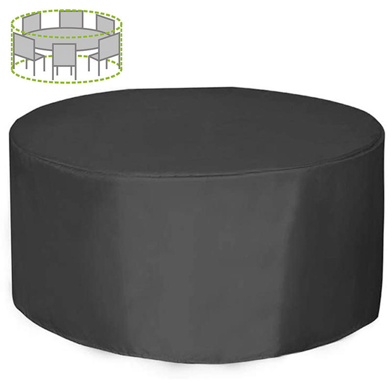 Outdoor Furniture Lowes - 12 サイズラウンド家具カバー 210D 高耐久パティオ家具カバー防水防塵屋外テーブル椅子保護カバー