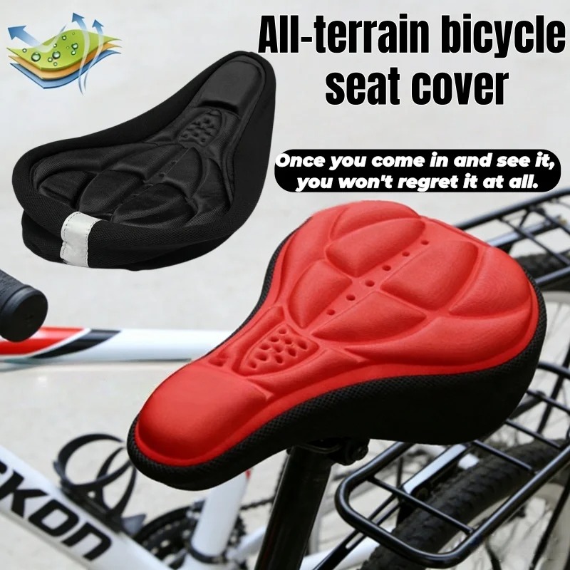Outdoor Furniture Pads - 2026 自転車サドル 3D ソフトサイクリングシートカバー MTB マウンテンバイク厚いスポンジパッド屋外通気性クッション自転車アクセサリー