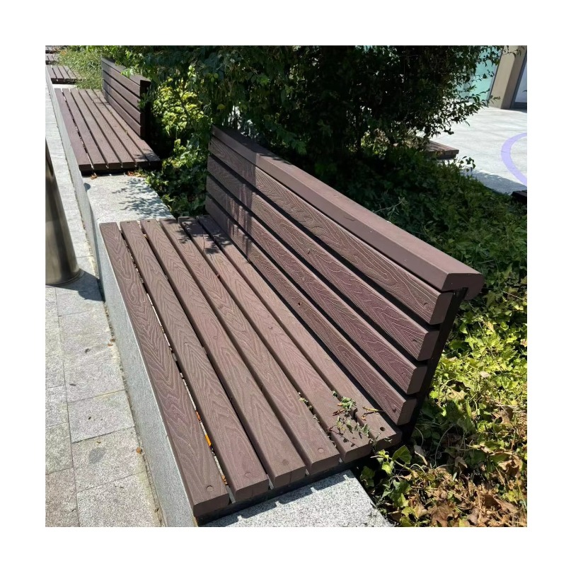 Outdoor Furniture Metal Chairs - 無垢材プラスチック再生プラスチック製スツールバー、公共公園や屋外庭園向け、メンテナンス不要