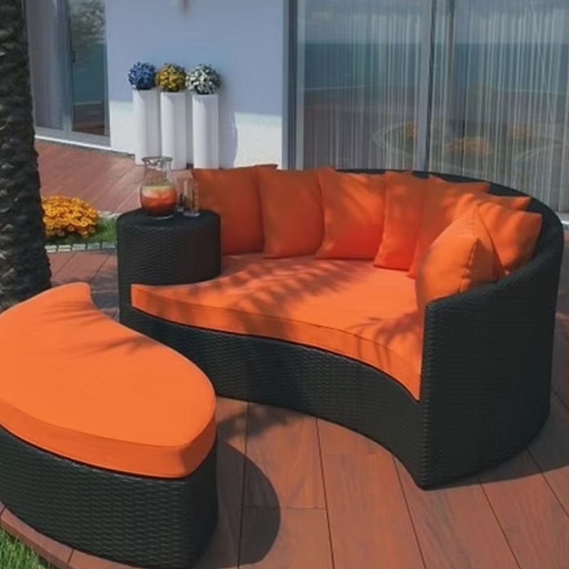 Outdoor Daybed Furniture - 工場卸売の高級サンベッド、ガーデンチェア、パティオラウンドロープデイベッド、屋外家具、ガーデンアウトドア家具
