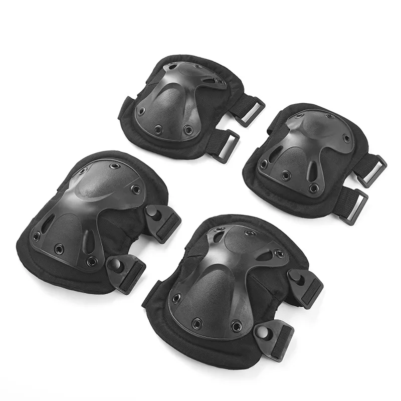Outdoor Furniture Pads - 戦術的な膝肘パッドセット軍事訓練用膝まずり這いサイクリング保護具アウトドア男性用