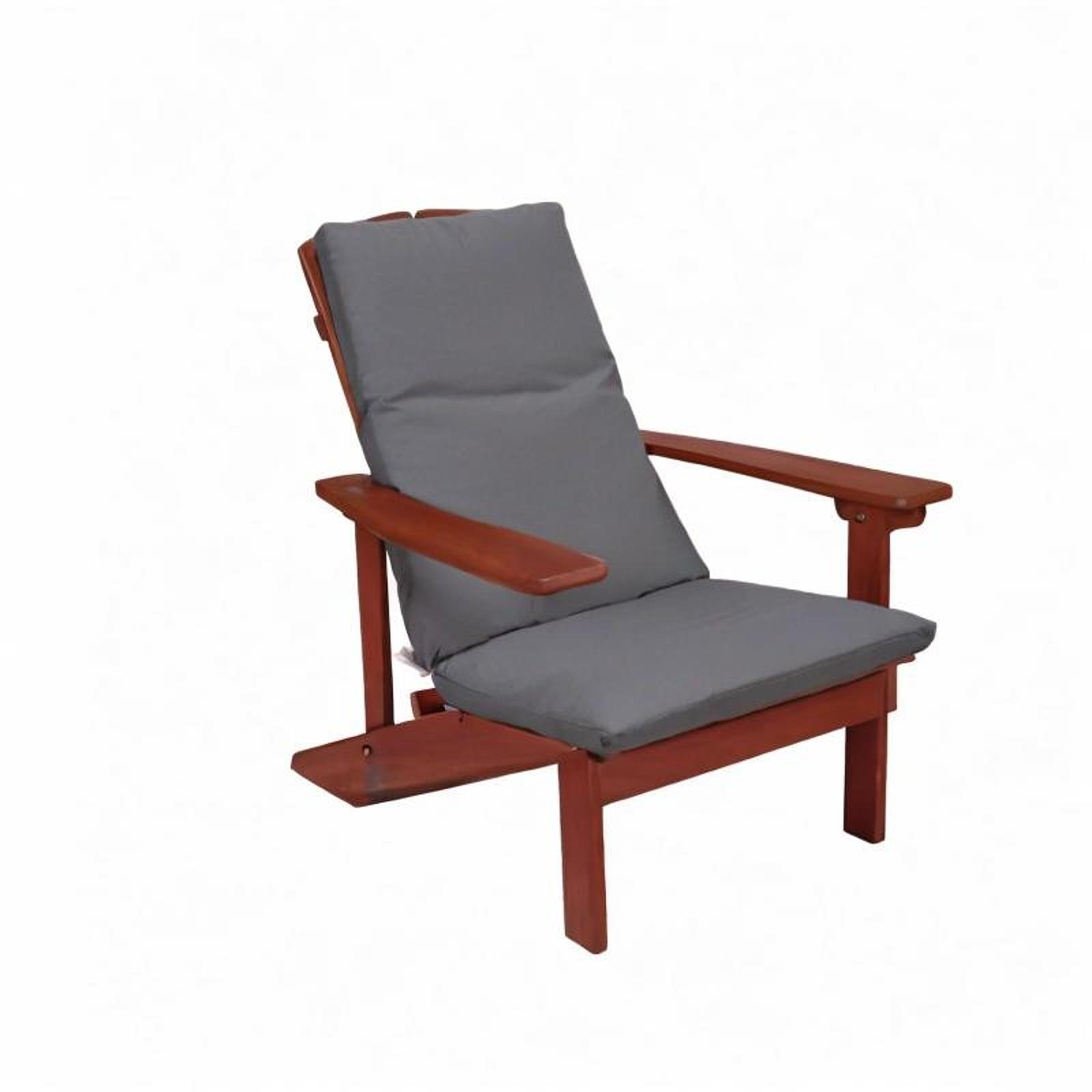Deck Chair Lounger - パティオチェアクッション シートパッド ネクタイ付き 耐水性 取り外し可能なカバー付き デッキ
