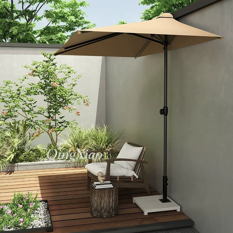 Outdoor Furniture Store - 屋外用壁掛け日よけパラソル 防水UVカット 正方形ハーフサンシェード キャノピー テラス 中庭