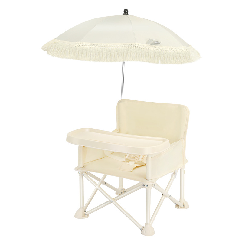 Outdoor Furniture Metal Chairs - 折りたたみ式背もたれ付きベビーダイニングチェア、ポータブルキッズアウトドアピクニックビーチ学習チェア、幼児用子供家具