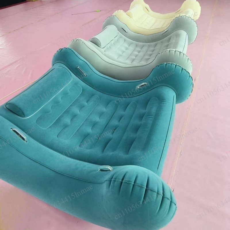 Outdoor Furniture Lowes - PVCフロッキング加工のインフレータブルロッキングソファ（アームレスト付き）、屋内外兼用レジャーロッカーラウンジチェア