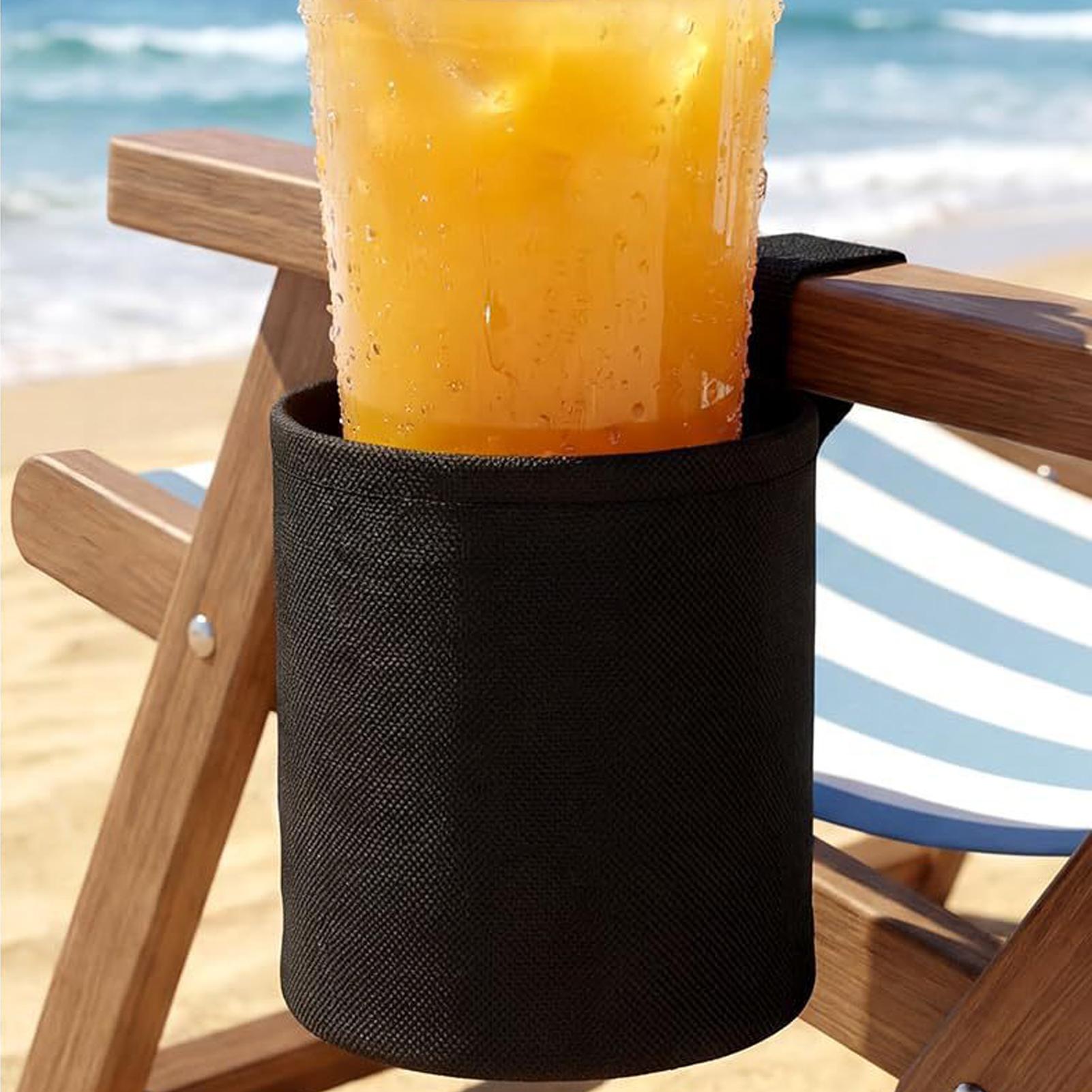 Outdoor Furniture Lowes - ビーチチェア用カップホルダー 600Dオックスフォード生地 ドリンクオーガナイザー 芝生用チェアカップホルダー 芝生、釣り、パティオ、屋外、水筒、プール用