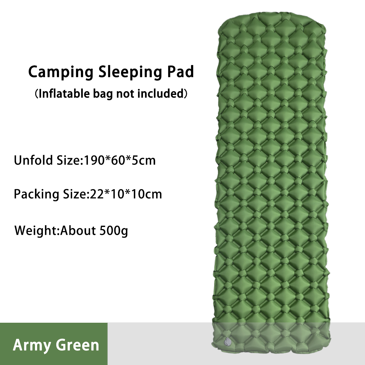 Outdoor Furniture Pads - キャンプ用インフレータブルマットレス テント用折りたたみキャンプベッド スリーピングパッド ピクニックブランケット トラベルエアマット キャンプ用品