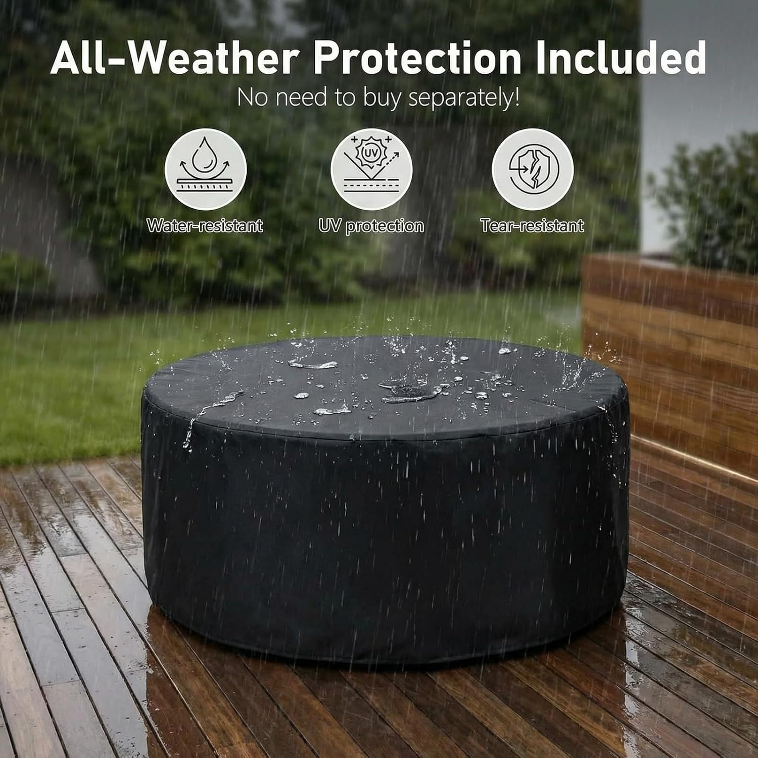 30インチ円形プロパンファイヤーピットセット 50000 B - Outdoor Furniture With Fire Pit Table のレビューと価格
