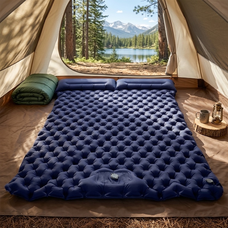 アウトドアキャンプ用ダブルインフレータブルマットレス、超ワイ - Outdoor Daybed Furniture のレビューと価格