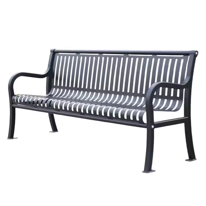 クラシックな伝統的なレトロなスラット付き鉄製ベンチシート、ス - Garden Bench Metal のレビューと価格