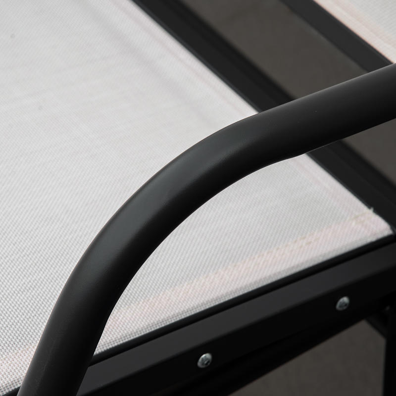 3人用ガーデンスイングベンチ、金属と通気性のあるメッシュ生地 - Garden Bench Metal のレビューと価格