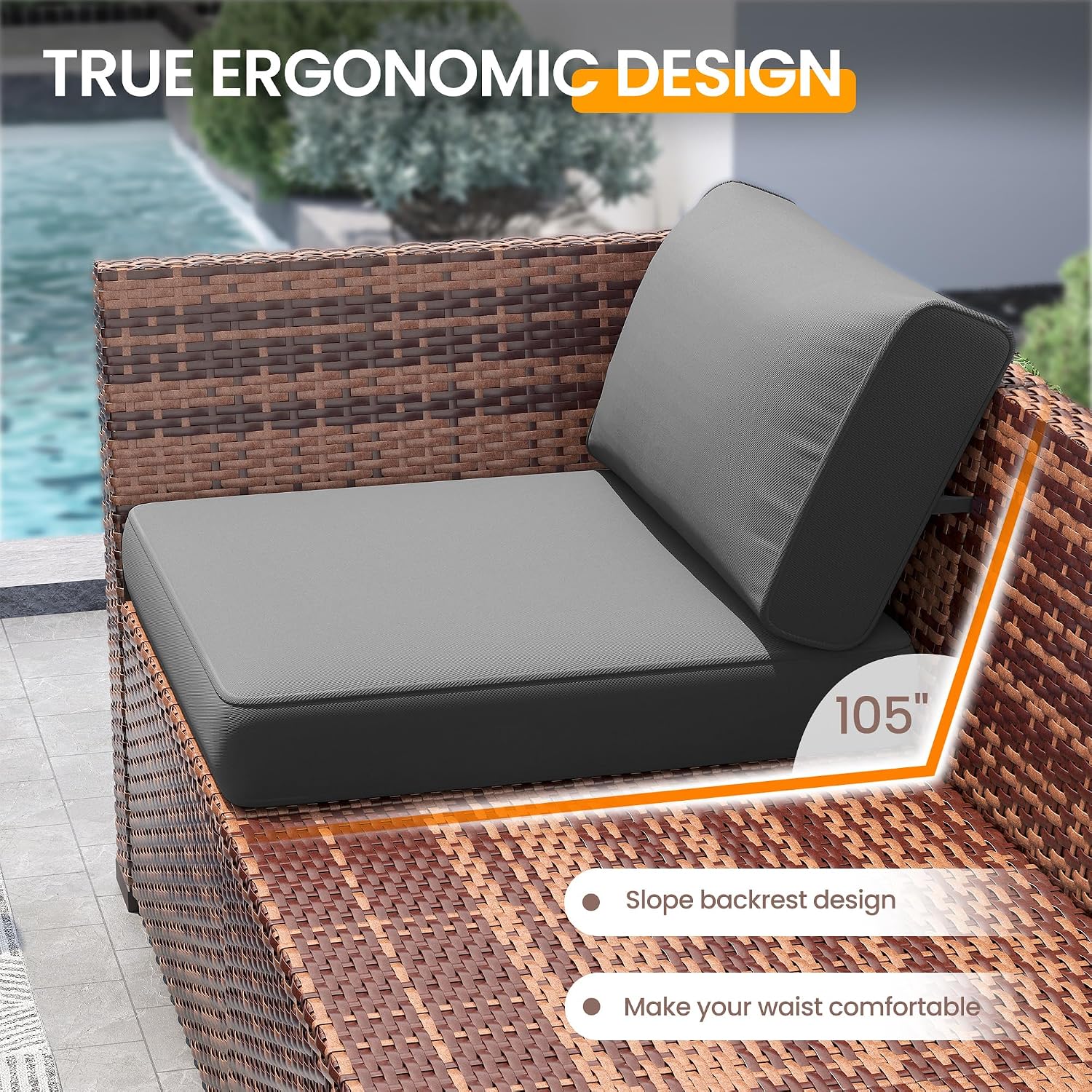44インチファイヤーピットテーブル付き屋外用セクショナル家具 - Outdoor Furniture With Fire Pit Table のレビューと価格