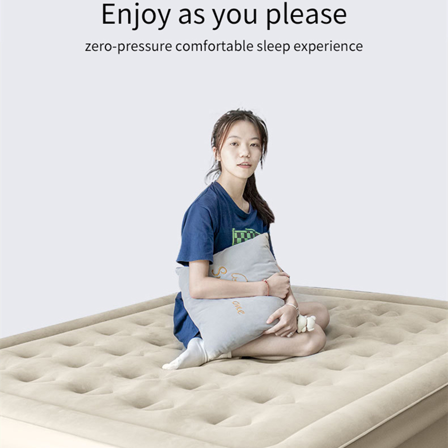 インフレータブルPVCスリーピングマットレス,豪華な2人用キ - Outdoor Furniture Pads のレビューと価格