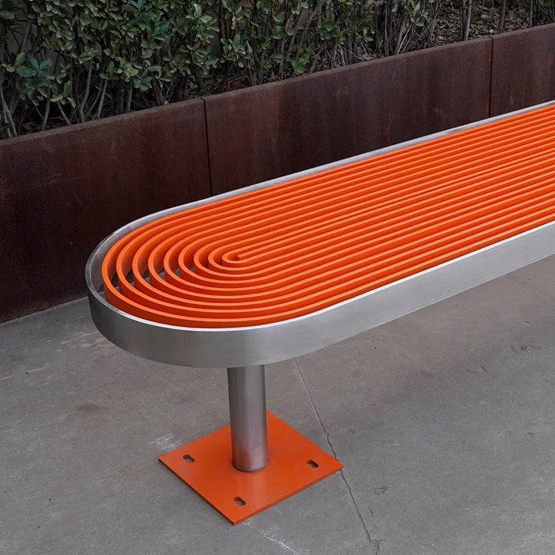 ステンレス製公園ベンチ 屋外用スクエアシート ショッピングモ - Garden Bench Metal のレビューと価格