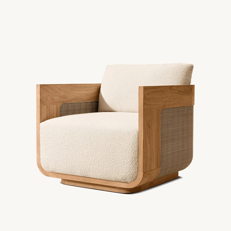 サンビーチラウンジチェア＆デイベッドセット、チーク材ラタン製 - Outdoor Daybed Sofa のレビューと価格
