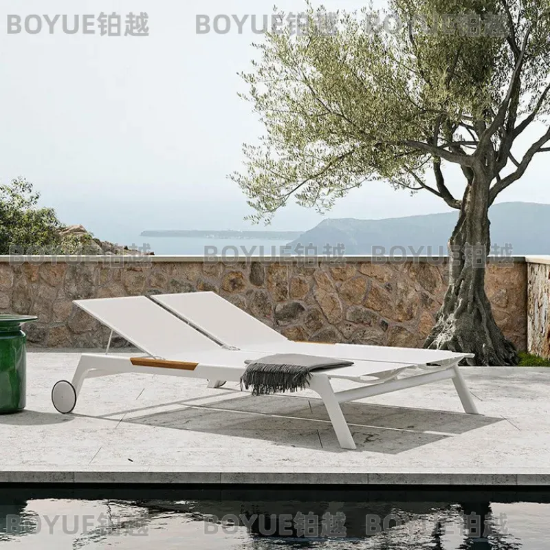 屋外ビーチチェア プールラウンジャー パティオ家具 バルコニ - Deck Chair Lounger のレビューと価格