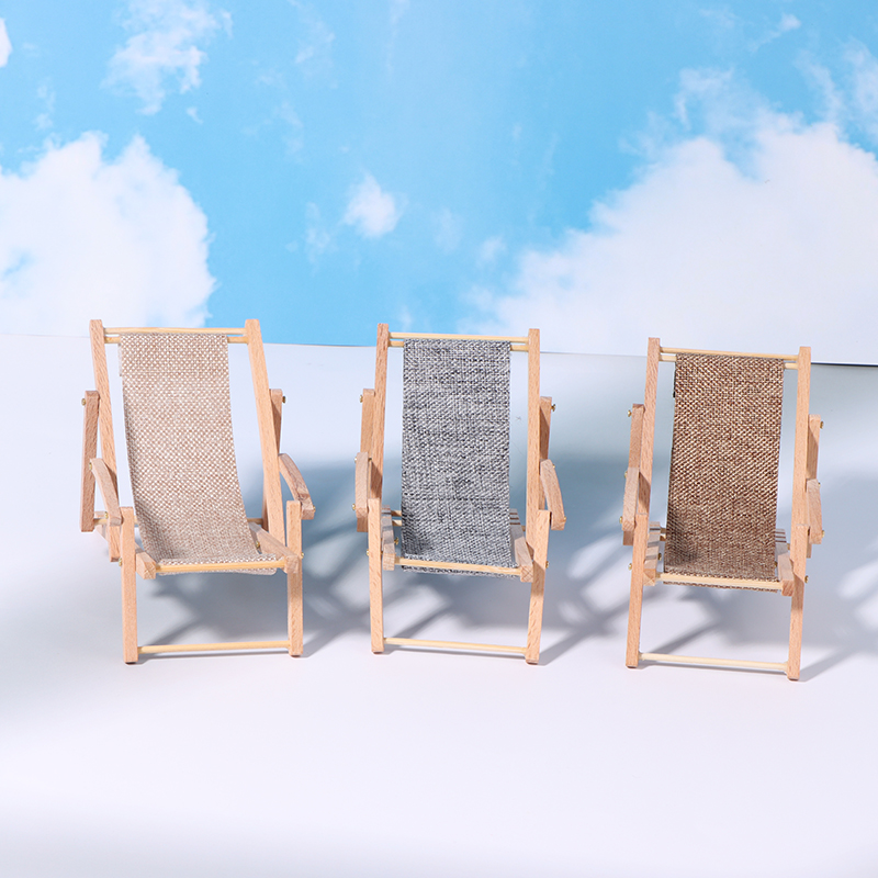 1Pc 1/12 ドールハウス折りたたみデッキチェアドールハ - Deck Chair Lounger のレビューと価格