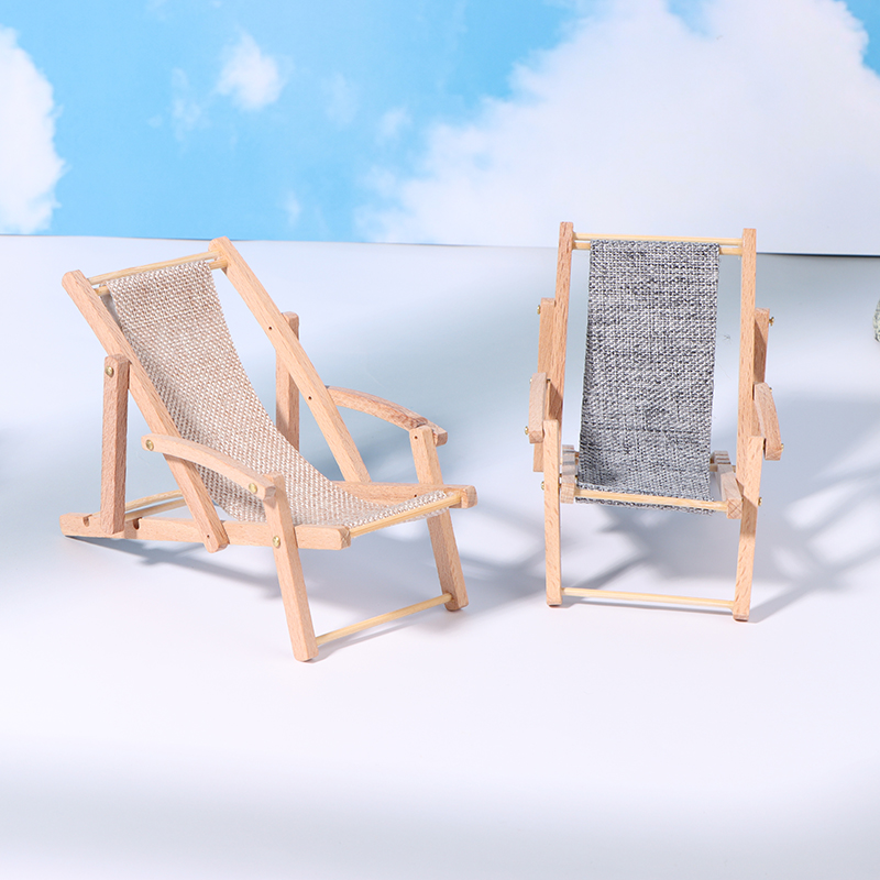 1Pc 1/12 ドールハウス折りたたみデッキチェアドールハ - Deck Chair Lounger のレビューと価格