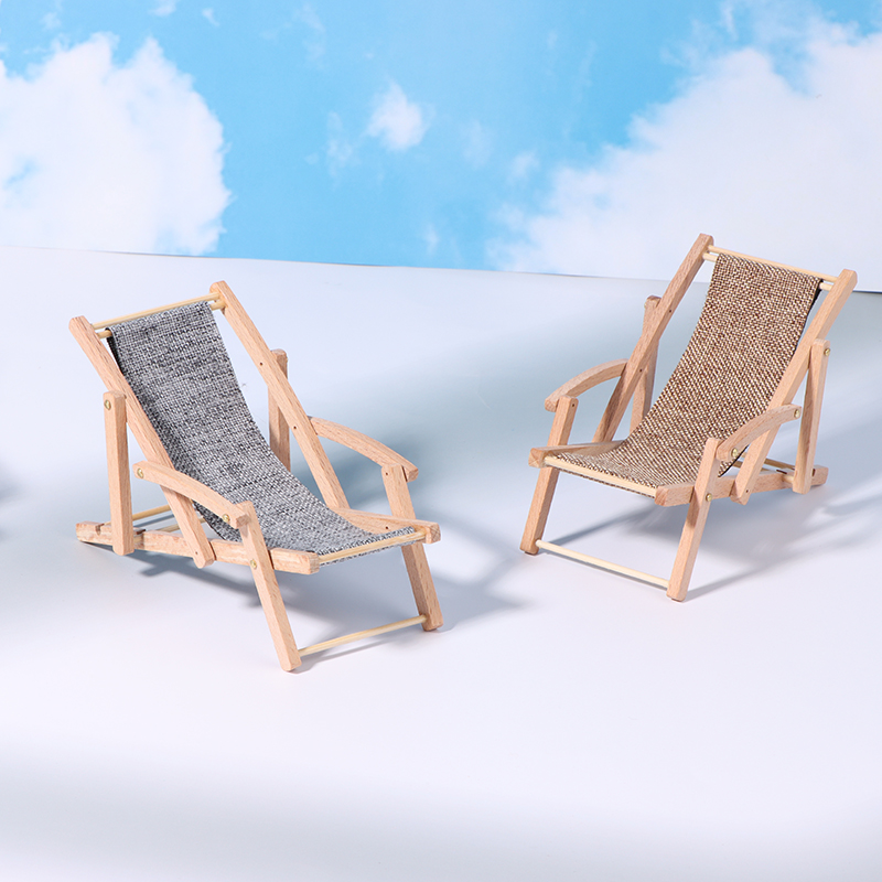1Pc 1/12 ドールハウス折りたたみデッキチェアドールハ - Deck Chair Lounger のレビューと価格