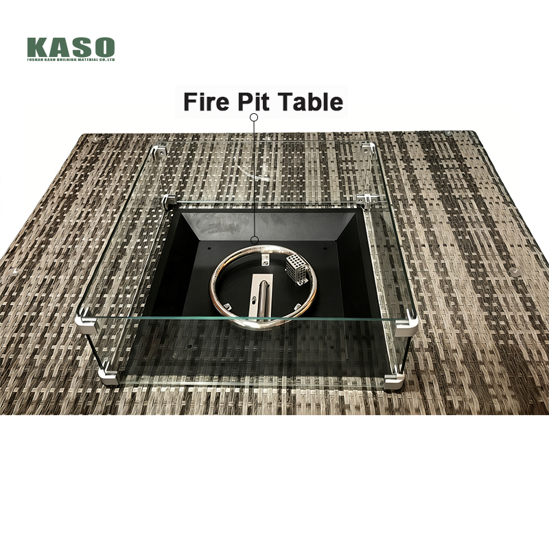 ファイヤーピットテーブル付きパティオ家具セット。防水加工を施 - Outdoor Furniture With Fire Pit Table のレビューと価格