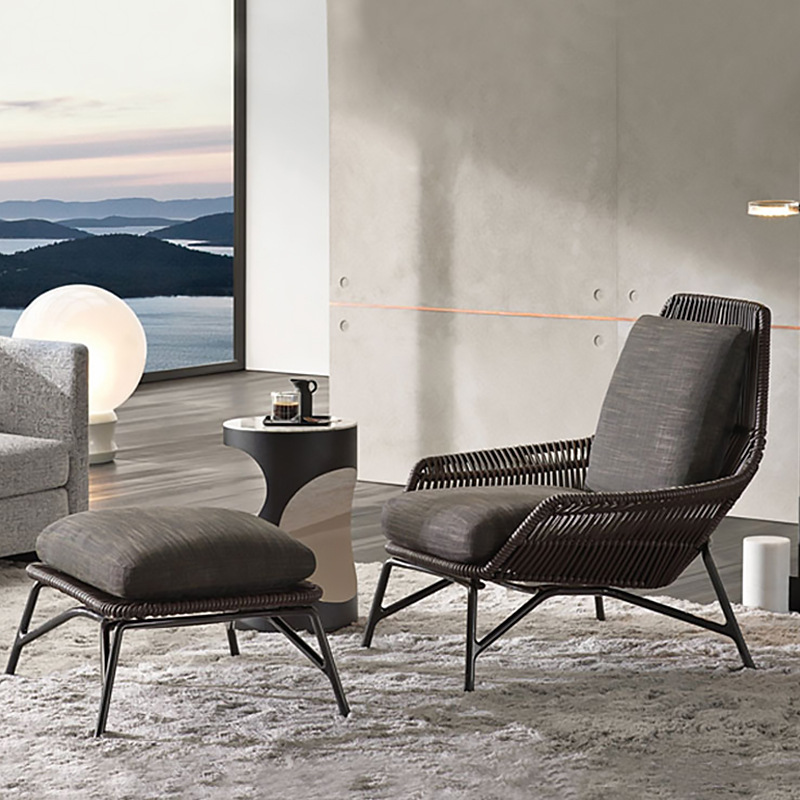 ロープデザインの金属フレーム防水チェア、長い石のテーブルと椅 - Outdoor Furniture Metal Chairs のレビューと価格