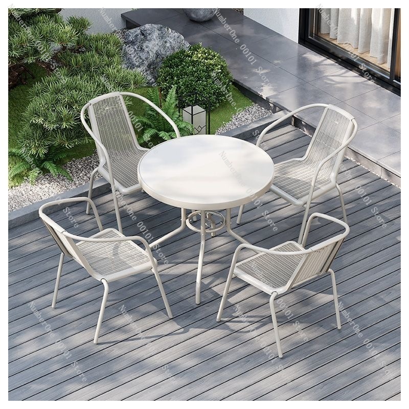 屋外バルコニー折りたたみテーブルと椅子2脚セット ホワイトガ - Outdoor Furniture Dining のレビューと価格