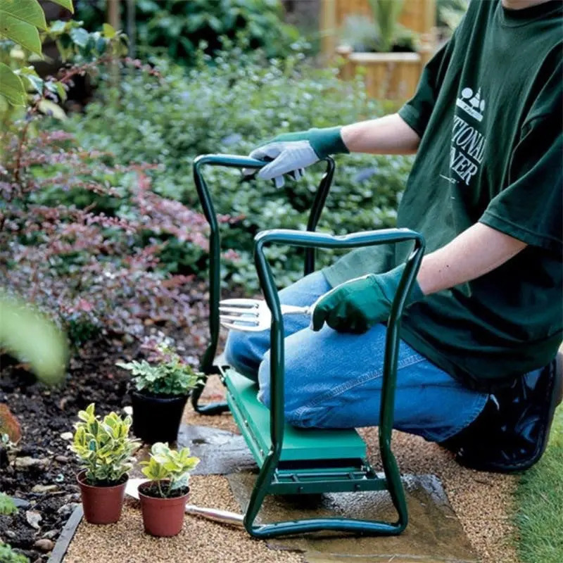 1個入り 新型ガーデンニーリングスツール、屋外兼用ニーリング - Garden Bench Metal のレビューと価格