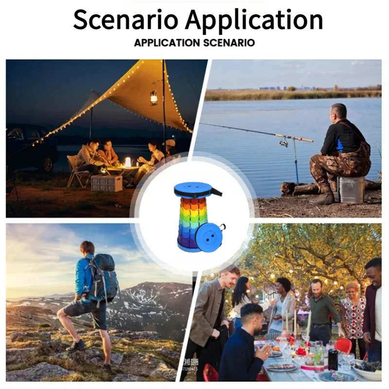 レインボー伸縮式キャンプスツール ポータブル 厚手 折りたた - Outdoor Furniture Lowes のレビューと価格
