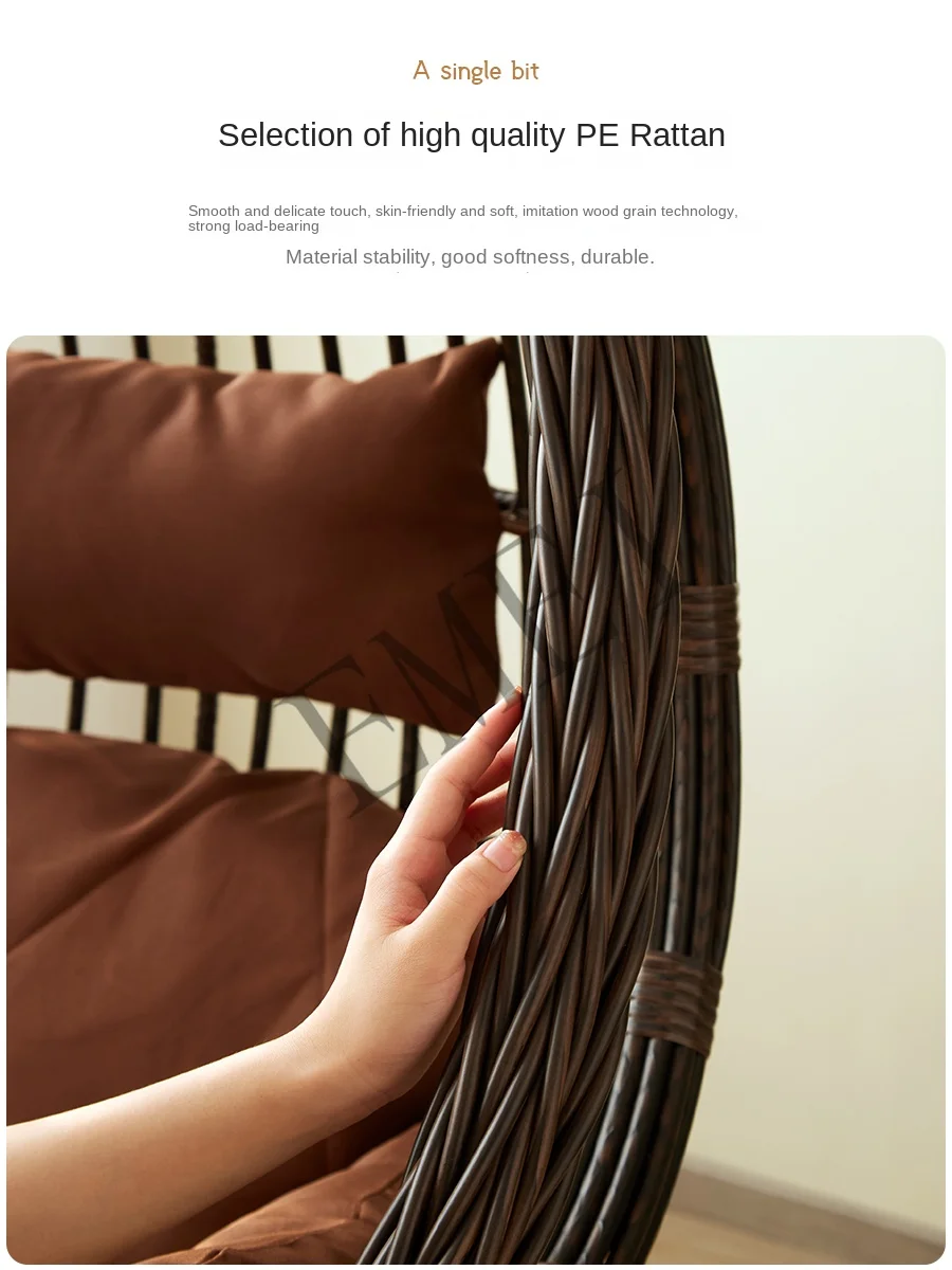 ハンギングバスケット ラタンチェア スイング 室内用 ホーム - Outdoor Furniture Metal Chairs のレビューと価格
