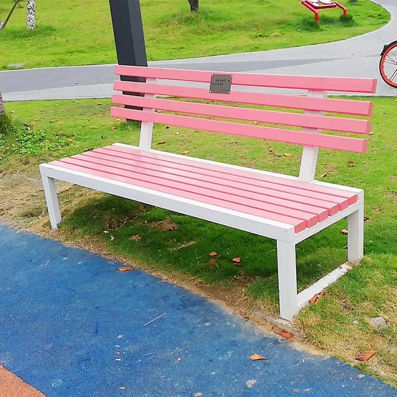 屋外用防腐木製公園ベンチ、無垢材ロングシート、広場や小規模エ - Garden Bench Metal のレビューと価格