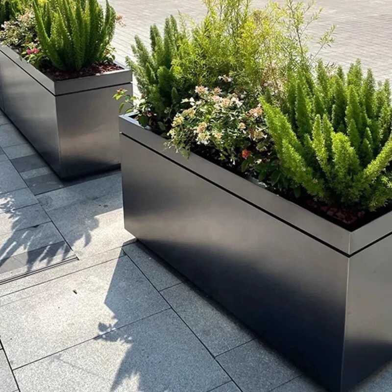 屋外錬鉄製フラワーベッド仕切りプランター商業街の手すりカスタ - Outdoor Furniture Store のレビューと価格