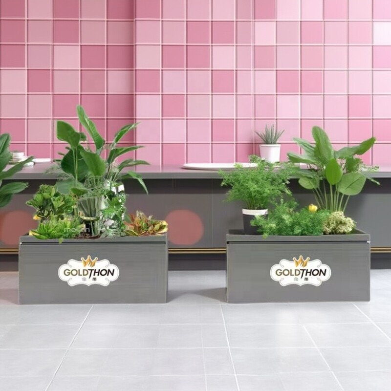 屋外錬鉄製フラワーベッド仕切りプランター商業街の手すりカスタ - Outdoor Furniture Store のレビューと価格