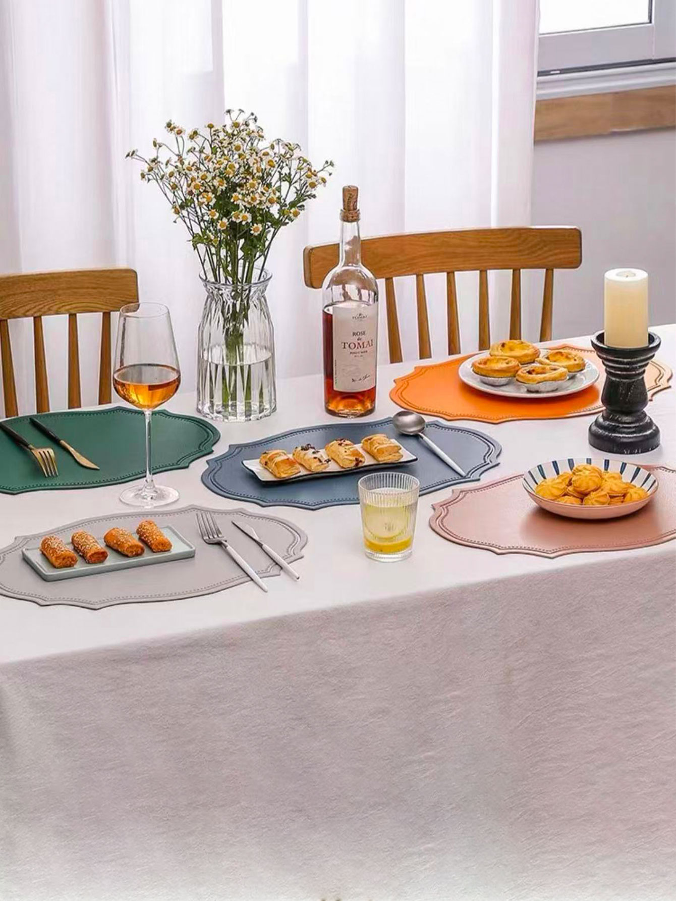 レザープレースマット インスタイル ダイニングテーブルマット - Outdoor Furniture Dining のレビューと価格