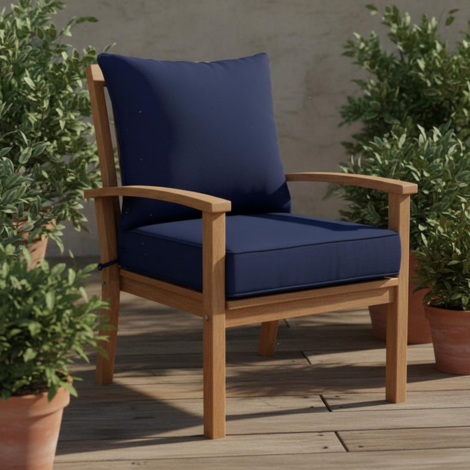 パティオチェアパッド 隠し留め具付き パティオチェアパッドセ - Outdoor Furniture Cushion のレビューと価格