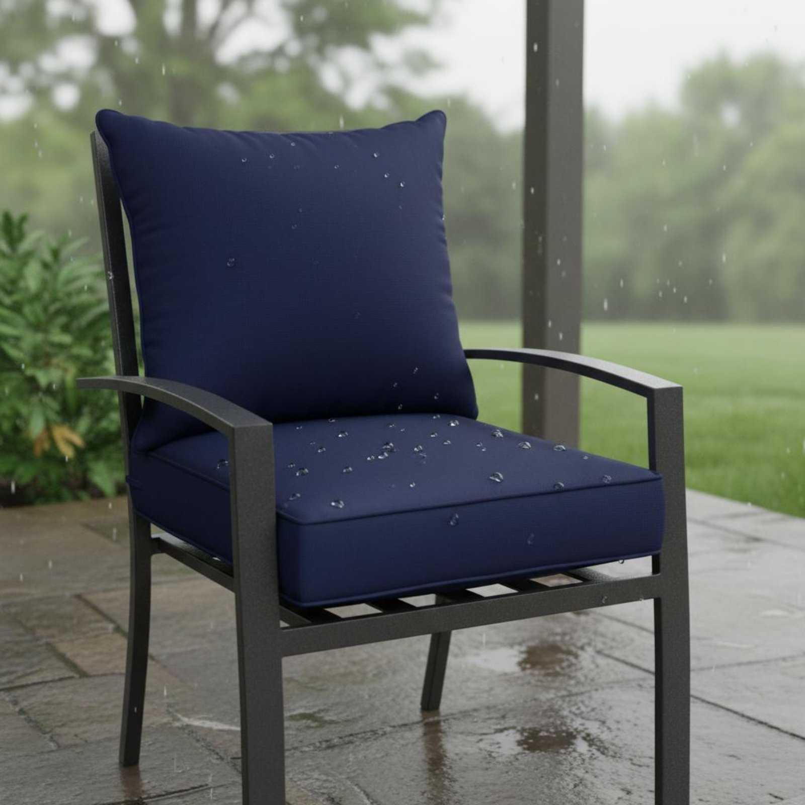 パティオチェアパッド 隠し留め具付き パティオチェアパッドセ - Outdoor Furniture Cushion のレビューと価格