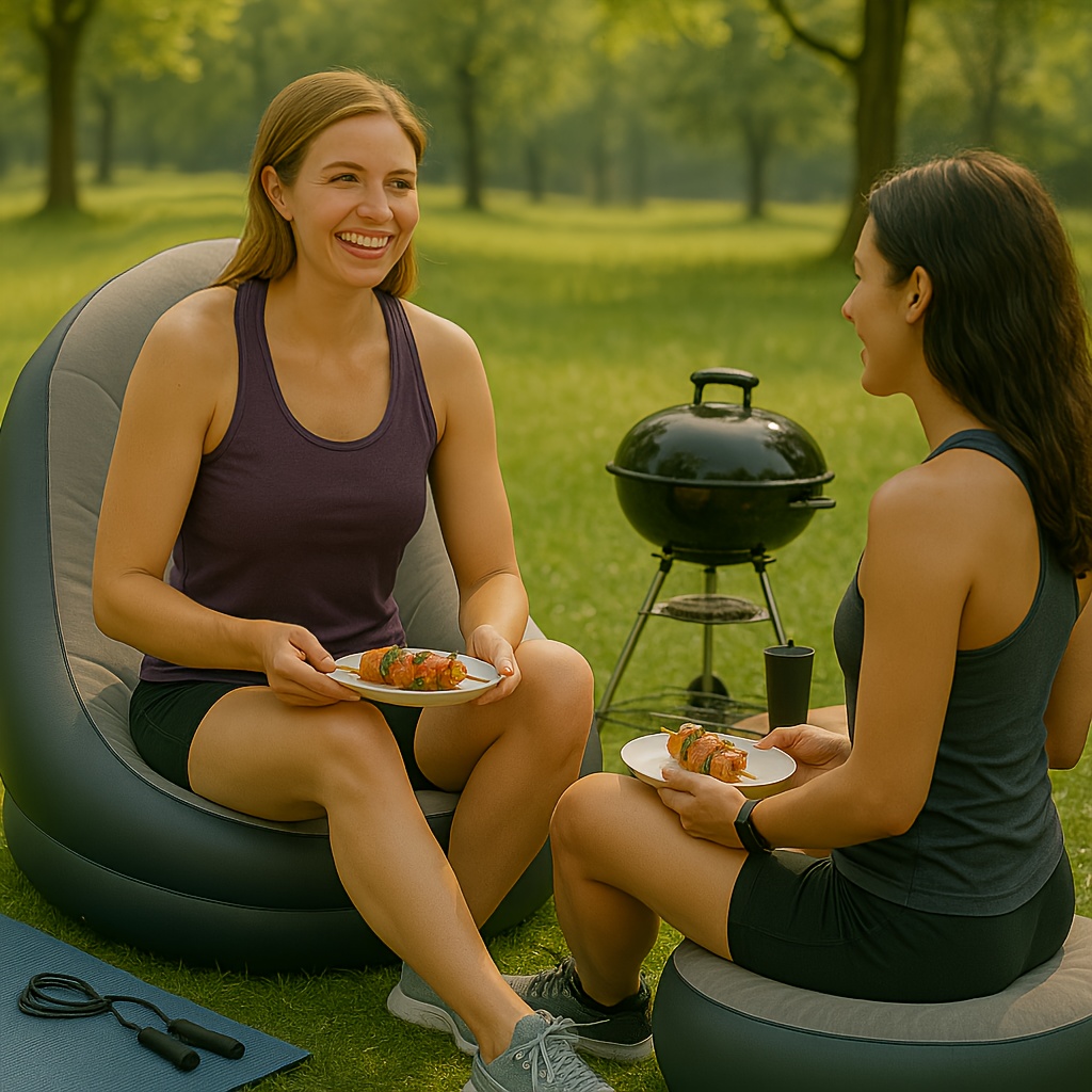 インフレータブルリクライニングチェア 折りたたみ式 室内/屋 - Outdoor Daybed Sofa のレビューと価格