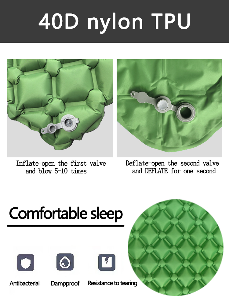キャンプ用インフレータブルマットレス テント用折りたたみキャ - Outdoor Furniture Pads のレビューと価格